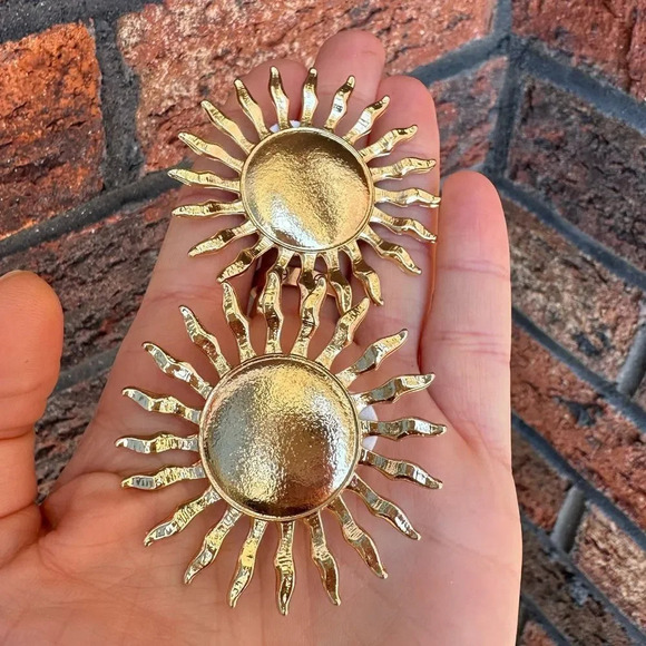 Zara Sun Gold Earrings - Picture 8 of 8